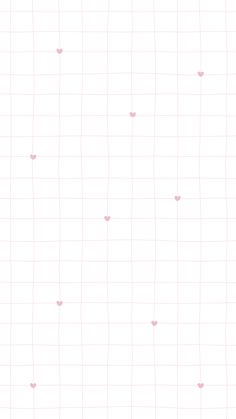 a white and pink wallpaper with hearts in the middle, on top of it