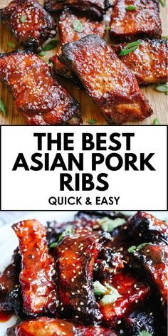 Make Easy Sticky Asian Pork Ribs Recipe - tender and flavorful ribs that are simple to prepare. easy asian dinner recipes | dinner ideas healthy | cheap dinners for a family | dump and go crockpot dinners | asian pork ribs recipe | asian pork ribs in the oven | asian pork rice bowl | asian pork ribs instant pot | asian pork ribs slow cooker | asian pork riblets recipe | asian pork ribs air fryer | asian pork riblets | asian pork ribs crockpot | asian pork rice bowl recipe | asian pork rib sauce | asian pork rib tips | spicy asian pork ribs | asian pork ribs in the oven | asian pork rib soup Korean Bbq Pork Ribs, Asian Pork Riblets Recipe, Asian Boneless Pork Ribs, Asian Pork Ribs Recipe, Korean Bbq Ribs Recipe, Pork Short Ribs Recipe Crock Pots, Pork Loin Ribs Recipes, Japanese Ribs, Pork Riblets Recipe Oven