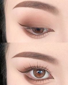 Aesthetic Eye Makeup, Aesthetic Eye, Eyes Aesthetic, Gyaru Makeup, Douyin Makeup, Soft Makeup Looks, Doll Eye Makeup, Kawaii Makeup, Korean Eye Makeup