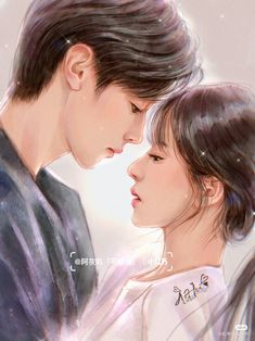 Hidden Love Anime, Hidden Love Drawing, Kdrama Fan Art Wallpaper, Playful Kiss, Sketches Of Love, Anime Canvas Art, Easy Drawings For Kids, Kpop Drawings