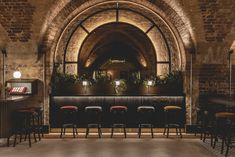 Studio Found -The Libertine Burnt Orange Curtains, Booth Lighting, Bar Space, Orange Curtains, Restaurant Themes, Great Fire Of London, Luxury Bar