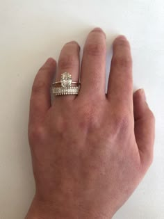 Lore Band – Kasia J. Thick Diamond Wedding Band, Stacked Wedding Bands, Baguette Diamonds, Dream Engagement, Dream Engagement Rings, Unique Wedding Bands, Wedding Vibes, Put A Ring On It, Bling Rings