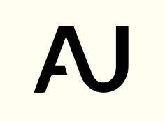 the letter u is made up of letters that are black and white, with an uppercase