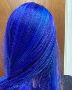 Vibrant Blue Hair Color, Lavender Blue Hair, Neon Purple Hair, Neon Blue Hair, Blue Pink Hair, Blue Hair Dark, Bright Blue Hair