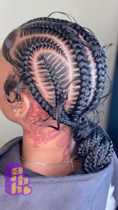 Feed In Braids Designs, Creative Cornrows, Feed In Braids Hairstyles, Box Braids Hairstyles For Black Women, Cute Braided Hairstyles, Braided Cornrow Hairstyles, Cute Box Braids Hairstyles, Quick Braided Hairstyles, Protective Hairstyles Braids