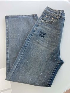 #miumiu #jeans Miumiu Outfit, Miu Miu Jeans, Miumiu Dress, Cool Outfits For Men, Miu Miu, Cool Outfits, Fashion Inspo, Fashion Outfits, Mens Outfits