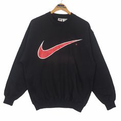 90s Nike Sweatshirt, Nike Sweatshirt Vintage, Nike Sweatshirts Vintage, Vintage Nike Sweater, Navy Crewneck, Dream Outfits, Tuxedo Blazer, 90s Nike, Club Sweatshirts