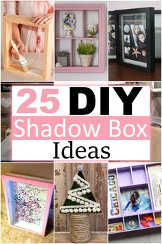 25 DIY Shadow Box Ideas That Can Make Easily Michaels Shadow Boxes, Holiday Shadow Boxes, Scrapbook Shadow Box Ideas, Making A Shadow Box Display, How To Make A Shadow Box Frames, Cute Shadow Box Ideas, Shadow Box Crafts Diy, Shadow Box Diy Ideas