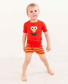 Say hello to a new collaboration with Sesame Street that's easy as A-B-C, 1-2-3. Our legendary organic pajamas are combed for extra softness and finished with smooth seaming to surround kids in comfort all night (and all day!). Hand-me-down quality means that 50 washes from now they'll come from the dryer bright and happy as ever. Organic combed cotton rib knit Super-smooth flatlock seams Encased stretch waist STANDARD 100 by OEKO-TEX® | Prewashed ImportedWear snug fitting; not flame resistant.™ Family Matching Sleep Pajama Sets With Short Sleeves, Family Matching Sleep Sets With Short Sleeves, Playful Cotton Pajama Shorts For Sleep, Fun Cotton Loungewear Set, Playful Crew Neck Sets For Sleepover, Family Matching Loungewear Sets With Short Sleeves, Playful Crew Neck Sleepover Sets, Cotton Short Sleeve Sleepover Set, Short Sleeve Cotton Sleepover Set