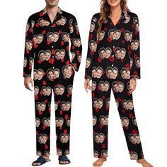 PRICES MAY VARY. Personalized Pajamas: By clicking on "Customize Now", you can get one-of-a-kind pajamas by imprinting them with a photo of yourself, a loved one, your husband, your boyfriend, your best friend, your pet, or your favorite. Make it a fun way to show your affection and friendship. Applicable Scenarios: Custom pajama sets with face are perfect for a variety of occasions including bachelorette parties, slumber parties, bridesmaid slumber parties, bedrooms, bathrooms, boudoirs, vacati Matching Couples Pajamas, Matching Couple Pajamas, Couples Pajamas, Stylish Pajamas, Personalized Pajamas, Couple Pajamas, Family Women, Pajamas Gift, Christmas Color