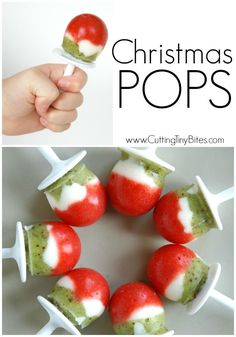 christmas pops are made with candy and marshmallows