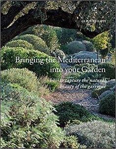 the cover of bringing the mediterranean into your garden, featuring an image of trees and shrubs