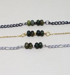 Classic Chain Bracelet with Green Jade The Lobster, Green Jade, Silver Accents, Jade Green, Natural Beads, Chain Bracelet, Lobster Clasp, Antique Silver, Jade