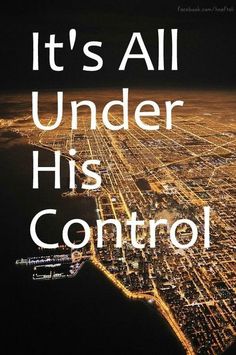 it's all under his control book cover with an aerial view of the city at night