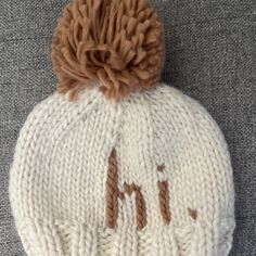 Jcrew Baby Knitted Hat One Size Never Worn Smoke Free/Pet Free Home Cute White Winter Beanie, White Crochet Knit Hat For Winter, Cozy White Crochet Hat, Warm Cozy White Crochet Hat, Cozy Warm White Crochet Hat, White Knit Winter Hat, Adjustable Warm White Hat, Playful Warm White Beanie, Winter White Knit Hat