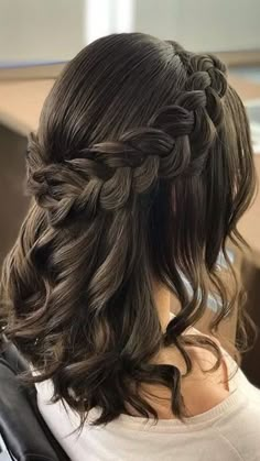 Prom Hairstyles For Short Hair, Hairstyles For Layered Hair, Quince Hairstyles, Long Hair Wedding Styles, Homecoming Hair Down, Peinados Fáciles Para Cabello Corto, Front Hair Styles, Hair Up Styles, Penteado Cabelo Curto