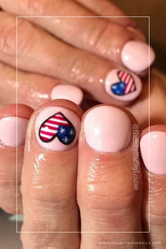 simple american flag nails designs Flag Nail Art