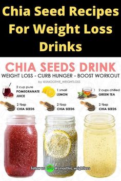 Chia Seed Drinks, Smoothies Vegan, Seed Recipes, Chia Seed Recipes, Makanan Diet, Healthy Drinks Recipes, Diet Vegetarian, Fat Burner Drinks, Water Recipes