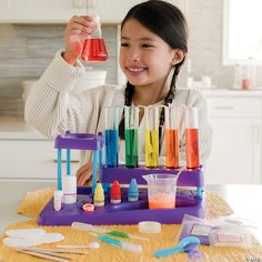 Budding scientists can hypothesize, measure, mix and observe as they make their way through over fifteen remarkable experiments in this ultimate science lab. ... Balloon Rockets, Science Concepts, Chemistry Basics, Basic Science, Crystals Red, Erlenmeyer Flask, Magic Sand, Clay Set, Child Rearing