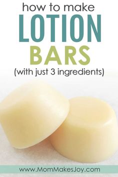 how to make lotion bars with just 3 ingredients