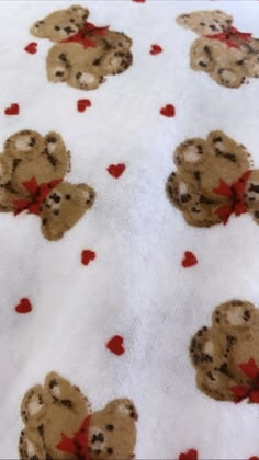 teddy bears with hearts on a white background