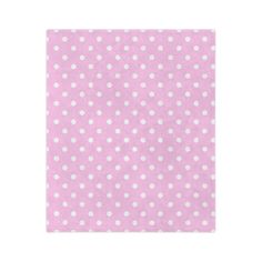 a pink and white polka dot paper with white dots on the bottom, it is very soft