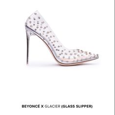 I Am Jennifer Le Beyonce X Glacier Glass Slipper Heels Size 43/13 Elegant Clear Heels With Studded Details. Perfect For Special Occasions. New, No Box. Never Worn Glass Slipper Heels, Slipper Heels, Heels Prom, Gucci Purses, Prom Heels, Glass Slipper, Clear Heels, Emo Fashion, Prom Shoes