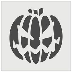 a black and white image of a pumpkin with the word halloween on it's side