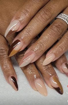 Nude Nail Designs Almond Shape, Nail Inspo Black Women, Natural Fall Nails, Sassy Nails, Minimal Nails, Work Nails, Dope Nail Designs