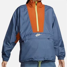 Nike Pullover Windbreaker/Fanny Pack Size Large Never Worn Pullover Turns Into A Fanny Pack For Multi Functional Use Nike Windbreaker Jacket, Women's Sportswear, Nike Pullover, Wind Jacket, Nike Windbreaker, Pullover Windbreaker, Nike Tech, Running Jacket, Red Hoodie