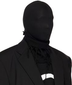 Cotton jersey face mask in black. Zip closure at back face. Face masks and face coverings are final sale and are not eligible for return or exchange. Supplier color: Black Zip Face, Face Face, Black Face Mask, Orange Logo, Mask Black, Face Mask Black, Face Coverings, Luxury Streetwear, Face Masks