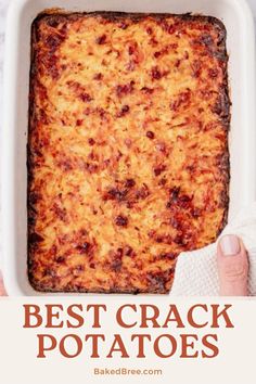 Whip up the best Crack Potatoes ever! This creamy casserole with hashbrowns, bacon, and cheese is perfect for any meal. #CrackPotatoes #ComfortFood #Thanksgiving Casserole With Hashbrowns, Baked Beef Ribs, Homemade Mushroom Soup, Creamy Casserole, Mexican Sour Cream, Decadent Food