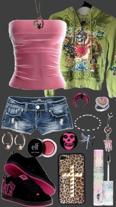 Trashy Outfits Y2k, 2000 Fashion Outfits, Trashy Style, 00s Fashion Outfit, Mcbling Style, 00s Fashion, 2000 Fashion