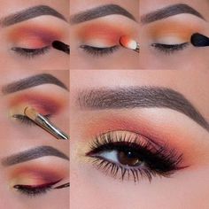 Summer Eye Makeup, Black Eye Makeup, Hooded Eye Makeup, How To Apply Eyeliner, Makeup For Beginners