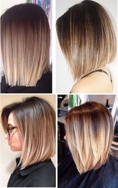 Pinterest Hair, Brunette Hair Color, Ombre Hair, Cute Hair, Balayage Hair, Bobs Haircuts, Nails Makeup