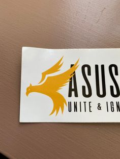 a sticker on the back of a chair that says aussie, united and england