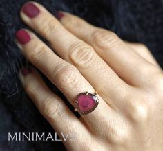 Pink Tourmaline Ring, 14k Gold Ring Gold Ring Simple, Watermelon Tourmaline Ring, Pink Tourmaline Ring, Large Stone, Ring Simple, Tourmaline Ring, Watermelon Tourmaline, Fine Jewelry Designers, 14k Gold Ring