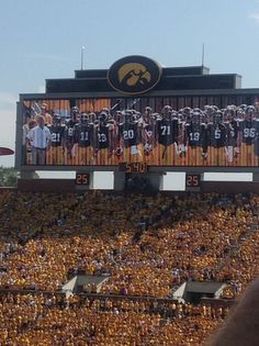 a football stadium filled with lots of fans