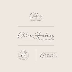 the logo for a photographer's business, called cleaf & amper photography