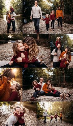 a collage of photos with people in the background and one woman hugging another man