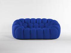 Bubble 2.5 Seat Sofa Cobalt - Italian Luxury Interiors Wool Corner Sofa, Bubble Sofa Roche Bobois, Bubble Couch, Dream Appartement, Bubble Sofa, L Shaped Sofa Designs, Stylish Sofa Sets, Smart Room, Mini Couch