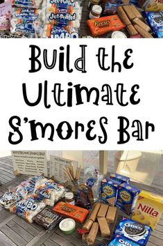 an image of the ultimate s'mores bar