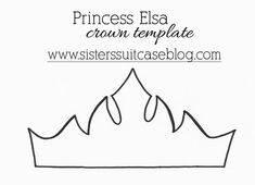 a princess's crown is shown with the words, princess ella cran template