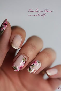 Pinterest: @princess Floral Nails Tutorial, Fingernail Art, Her Nails, Beautiful Nail Art