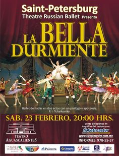 an advertisement for the ballet festival in paris, with dancers on stage and red curtains