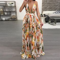 Maxi Boho Dress $26.99 Bohemian Dresses Long, Backless Long Dress, Afrikaanse Mode, Backless Maxi Dresses, Women Maxi, Trend Fashion, Party Dress Long, Boho Maxi Dress, Party Dresses For Women