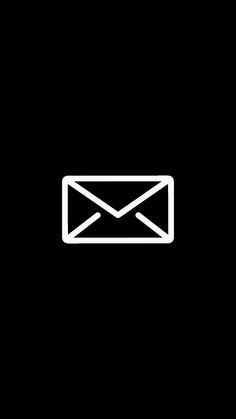 an email envelope icon on a black background