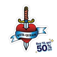 Decorate laptops, Hydro Flasks, cars and more with removable kiss-cut, vinyl decal stickers. Glossy, matte, and transparent options in various sizes. Super durable and water-resistant. Mirror, Mirror, on the wall, who's the fairest of them all? The Evil Queen of course! Wear your evil heart of your sleeve (or chest) for all to see! Evil Heart, Sticker Mirror, The Fairest Of Them All, The Evil Queen, Fairest Of Them All, Mirror Mirror On The Wall, Mirror On The Wall, Evil Queen, Mirror Mirror