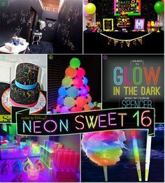 the instagram page for glow in the dark sweet 16 is now live on pinter