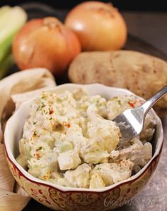 potato salad for one made with 1 medium potato